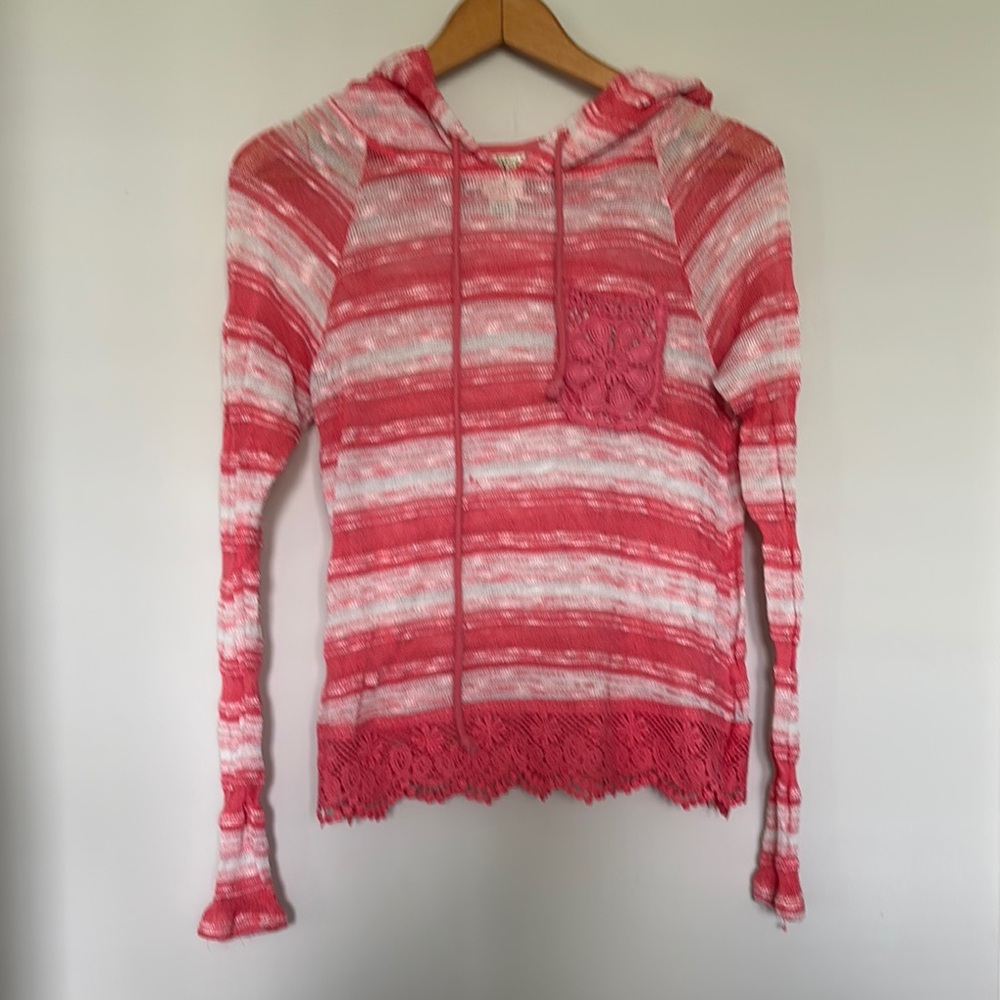 Self Esteem Hooded Sweater Sz M EUC
